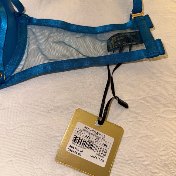 MISTRESS T
PEACOCK BLUE PUSH UP BRA - Picture 12 of 14